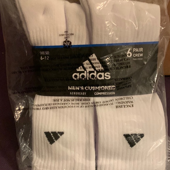 adidas Underwear & Socks Nip Adidas Mens Socks 6 Pack Poshmark
